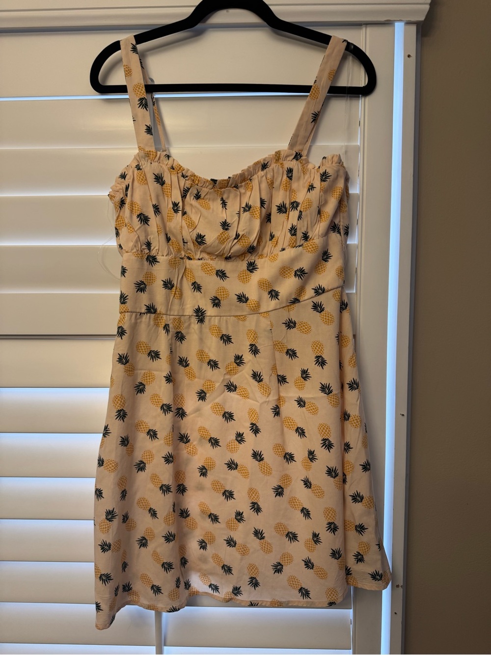 Altar’d State Pineapple Print Mini Dress XL | Cute Summer Sundress